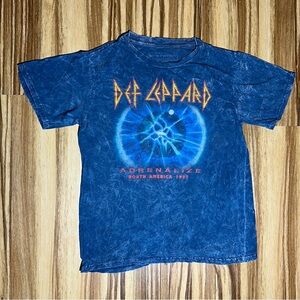 Live Nation  Def Leppard Blue Tie Dye Kids T-Shirt